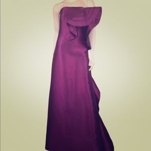 Angel Sanchez Purple Elegant Dress
